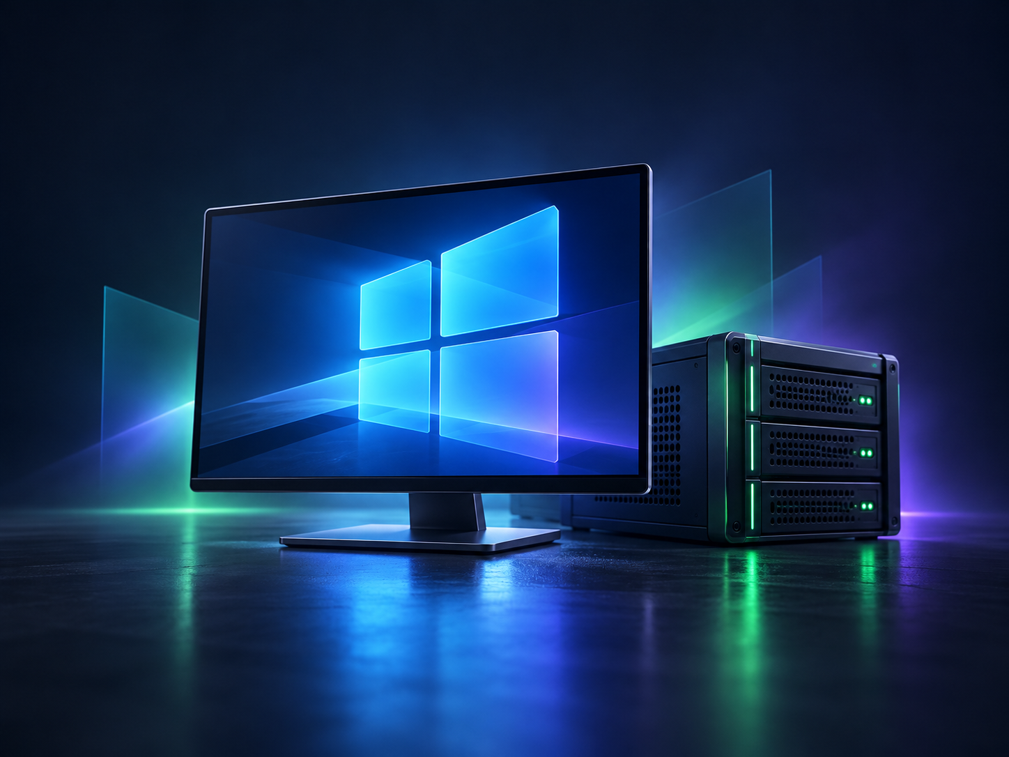 Ілюстрація віддаленого робочого столу Windows VDS